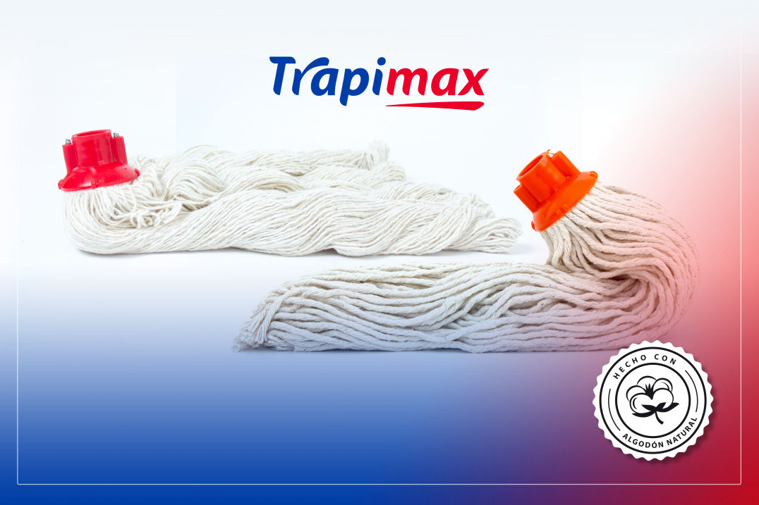 Fabricación de trapeadores y jergas, hechos con fibras de algodón 100% natural.